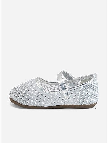 Ballerines à détail strass