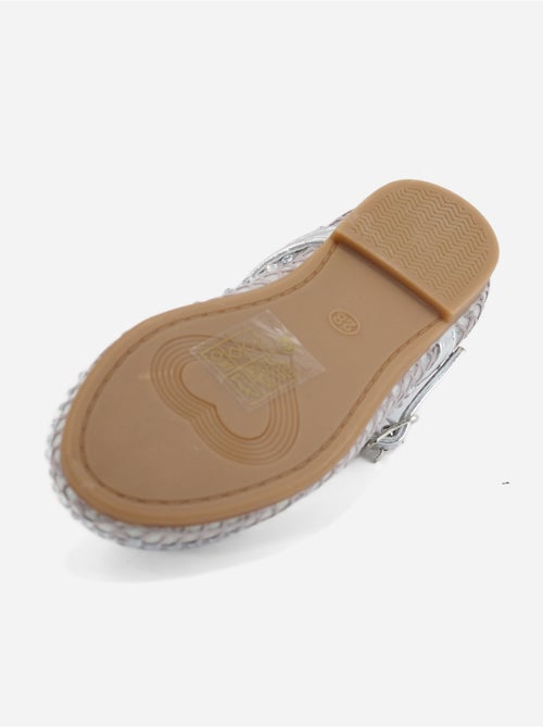 Ballerines à détail strass - Kiabi