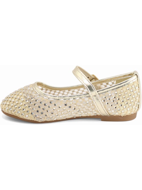 Ballerines à détail strass - Kiabi