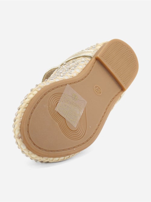 Ballerines à détail strass - Kiabi