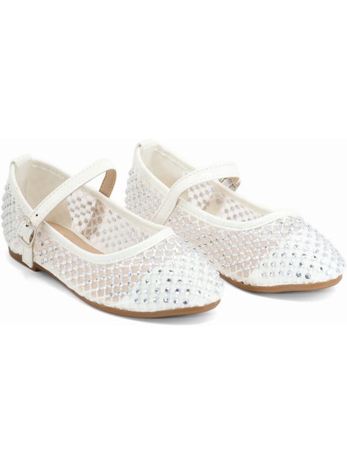 Ballerines à détail strass - Kiabi