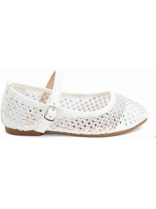 Ballerines à détail strass - Kiabi