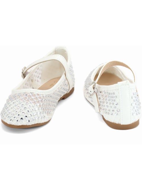 Ballerines à détail strass - Kiabi