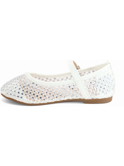 Ballerines à détail strass - Kiabi