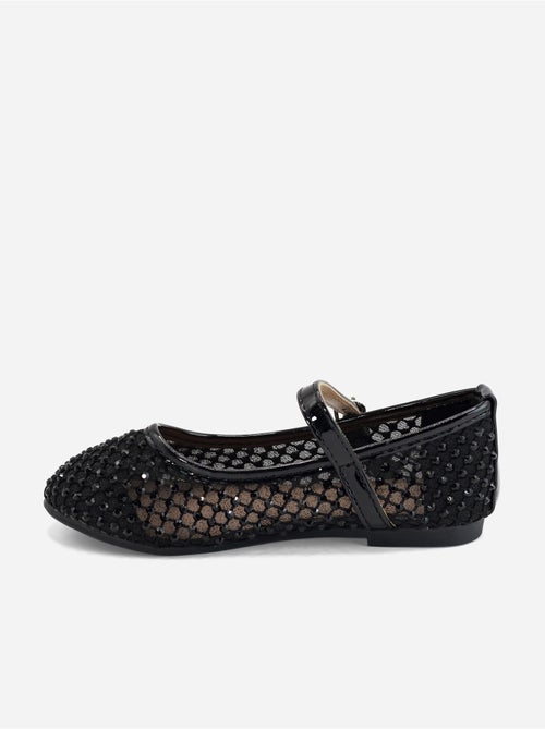 Ballerines à détail strass - Kiabi