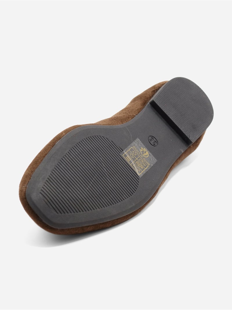 Ballerines à enfiler Marron - Kiabi
