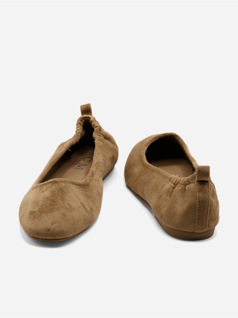 Ballerines à enfiler Taupe - Kiabi