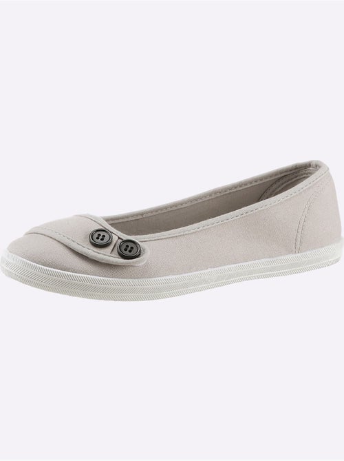 Ballerines à fermeture auto-agrippante avec semelle douce et textile - Taille standard - Witt - Kiabi