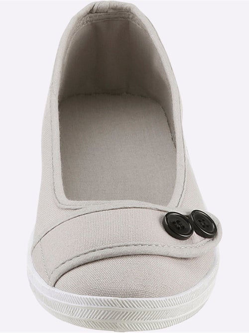 Ballerines à fermeture auto-agrippante avec semelle douce et textile - Taille standard - Witt - Kiabi