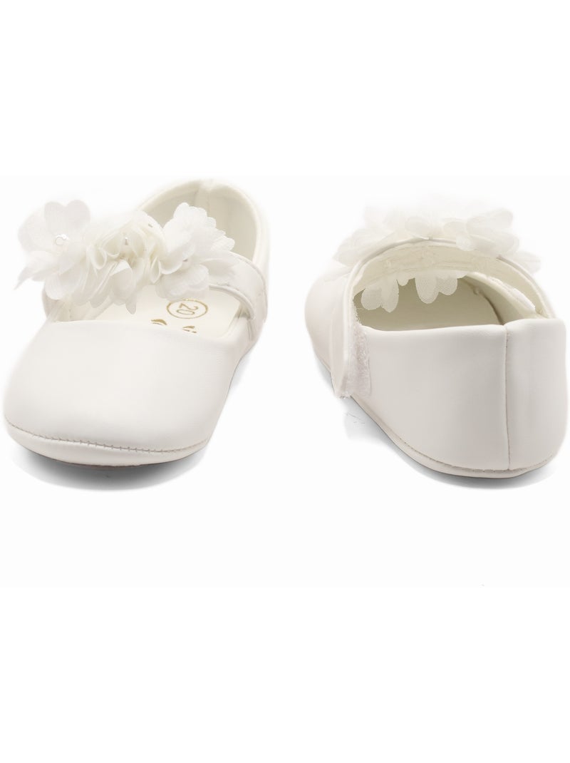 Ballerines à fleurs Blanc - Kiabi