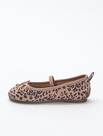 Ballerines à motif léopard