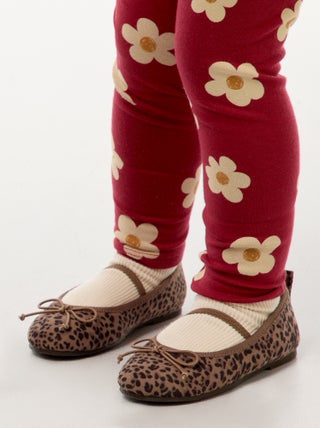 Ballerines à motif léopard