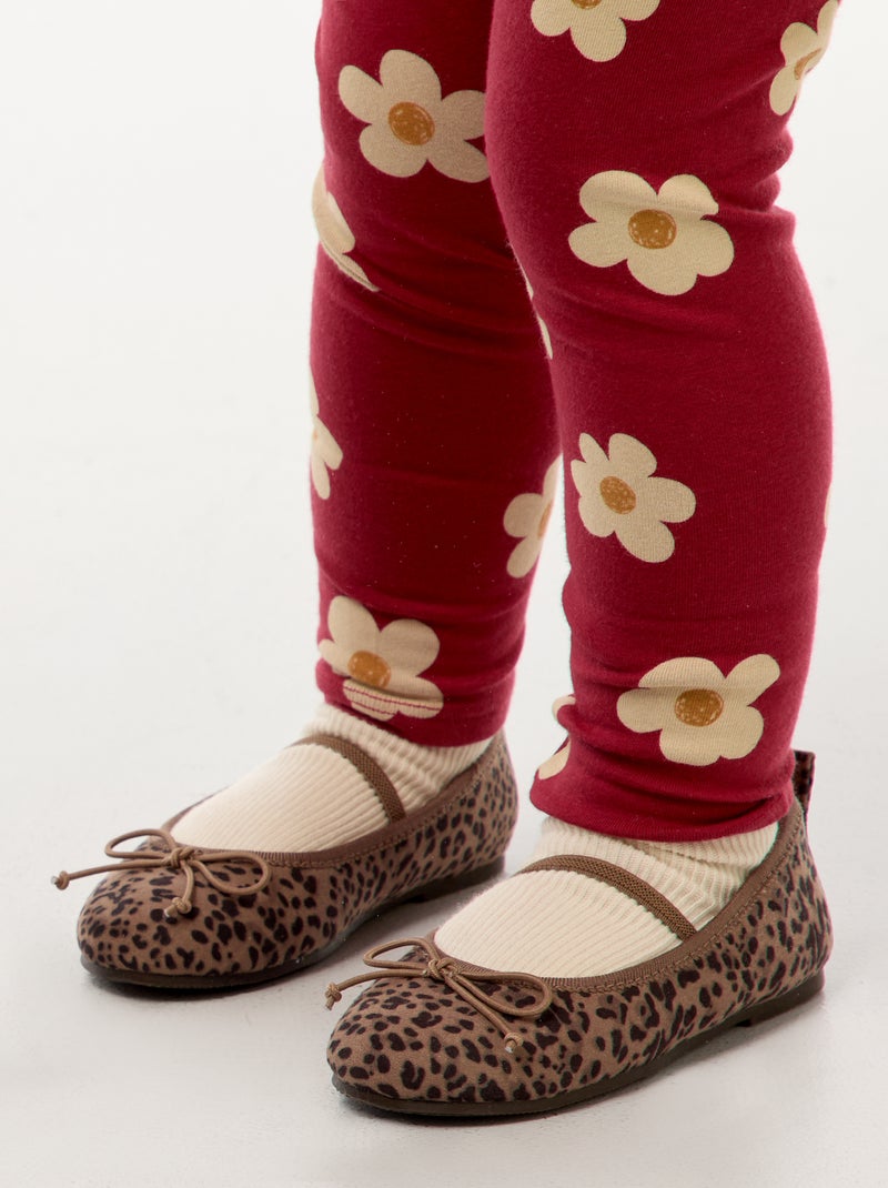 Ballerines à motif léopard Marron - Kiabi