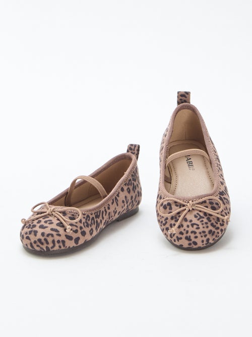 Ballerines à motif léopard - Kiabi