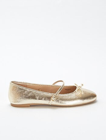 Ballerines à paillettes avec nœud fantaisiste