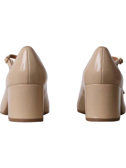 Ballerines à Talon Cuir Emilie Karston Pivoine - Kiabi Ballerines à Talon Cuir Emilie Karston Pivoine - Kiabi