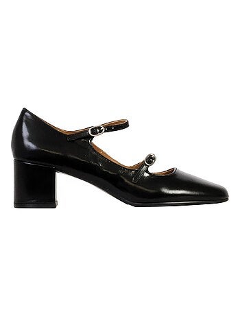 Ballerines à Talon Cuir Emilie Karston Pivoine
