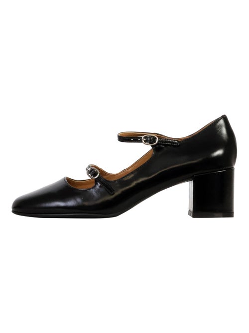 Ballerines à Talon Cuir Emilie Karston Pivoine - Kiabi