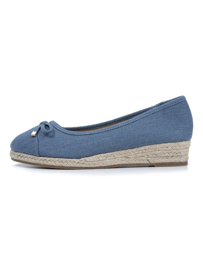 Ballerines à talon de 4 cm, très confortables  Isotoner Bleu Bleu - Kiabi