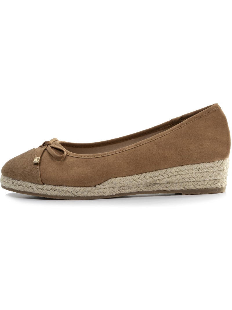 Ballerines à talon de 4 cm, très confortables  Isotoner Camel - Kiabi