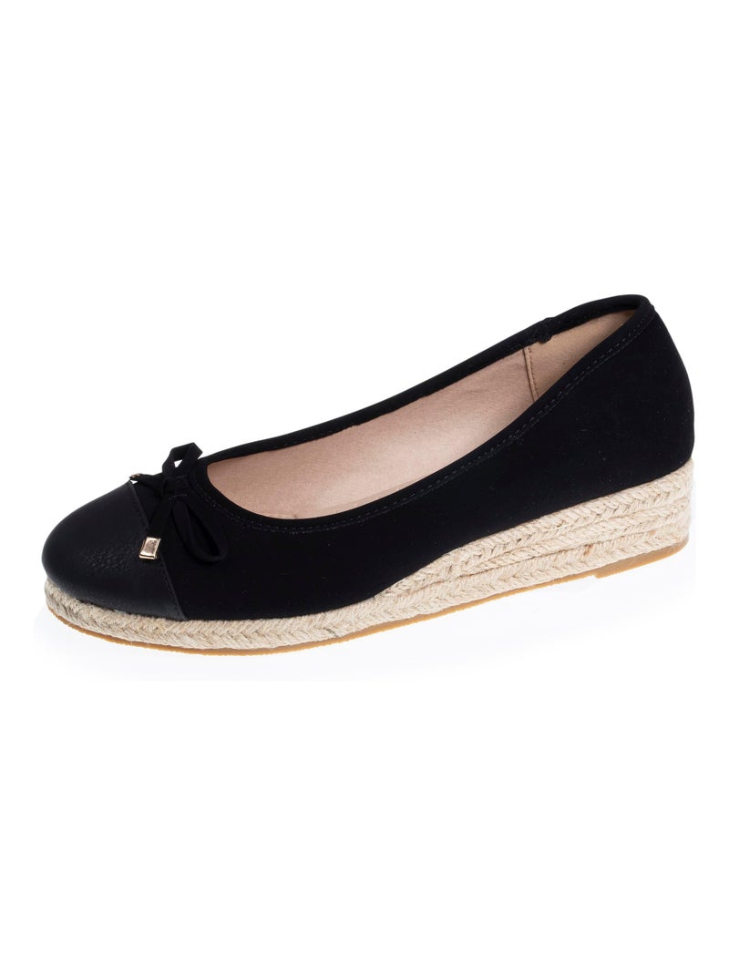 Ballerines à talon de 4 cm, très confortables  Isotoner Noir - Kiabi
