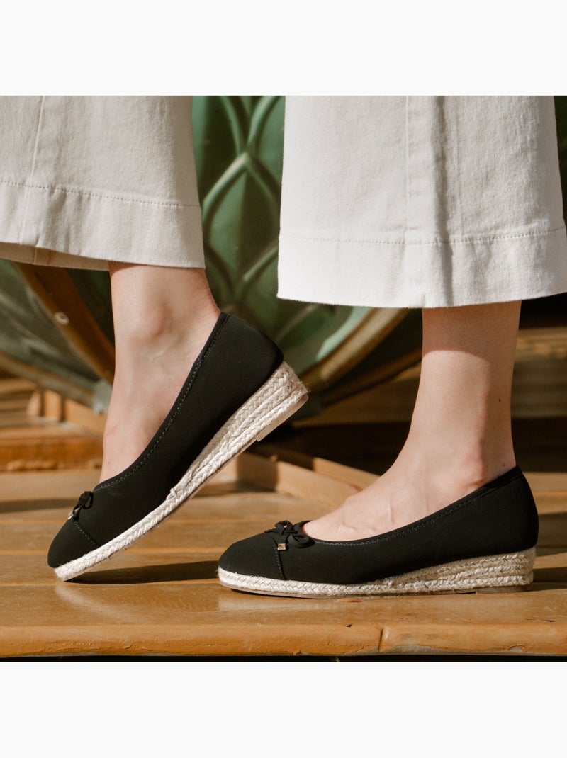 Ballerines à talon de 4 cm, très confortables  Isotoner Noir - Kiabi