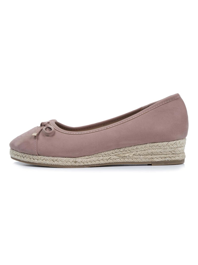 Ballerines à talon de 4 cm, très confortables  Isotoner Rose clair - Kiabi