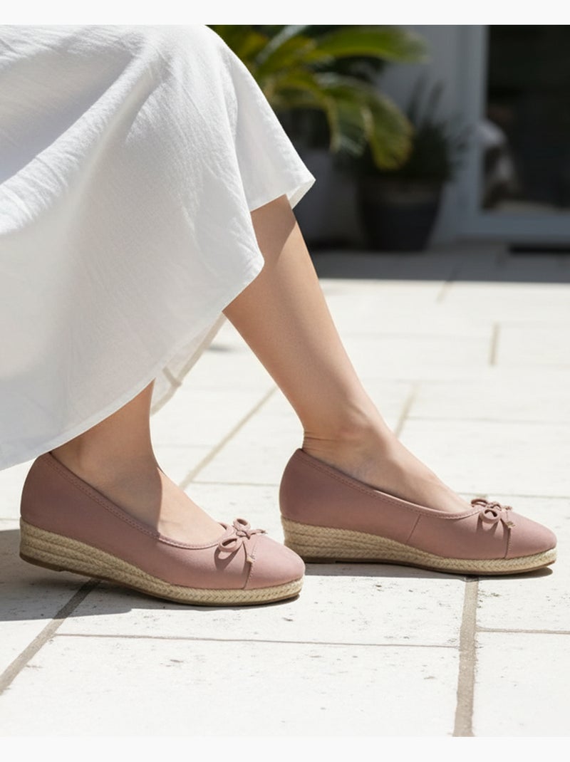 Ballerines à talon de 4 cm, très confortables Rose clair - Kiabi