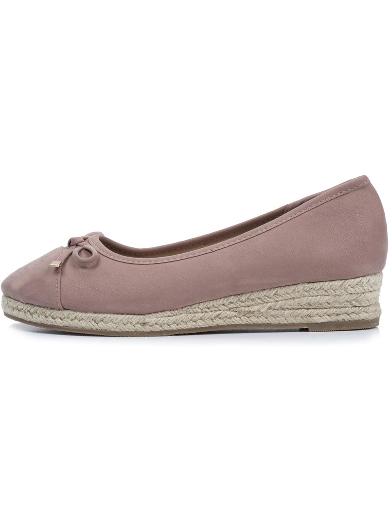 Ballerines à talon de 4 cm, très confortables Rose clair - Kiabi