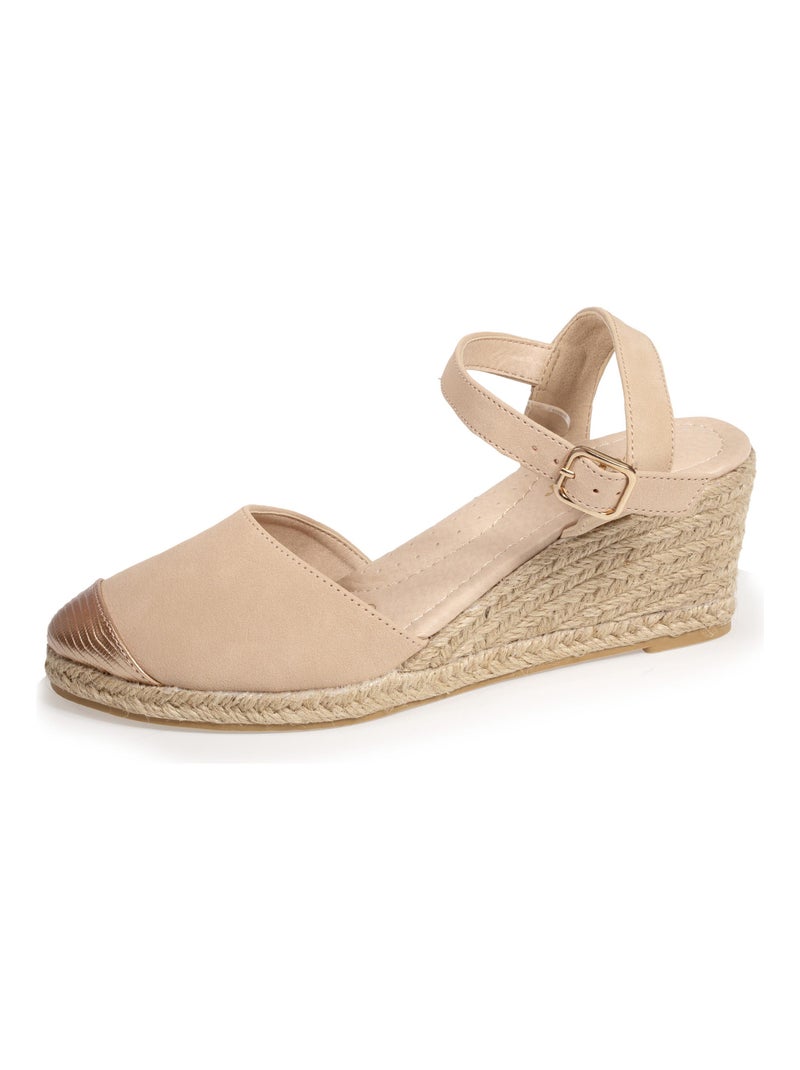 Ballerines à talon de 6 cm, ultra confortable, semelle à mémoire de forme Beige - Kiabi