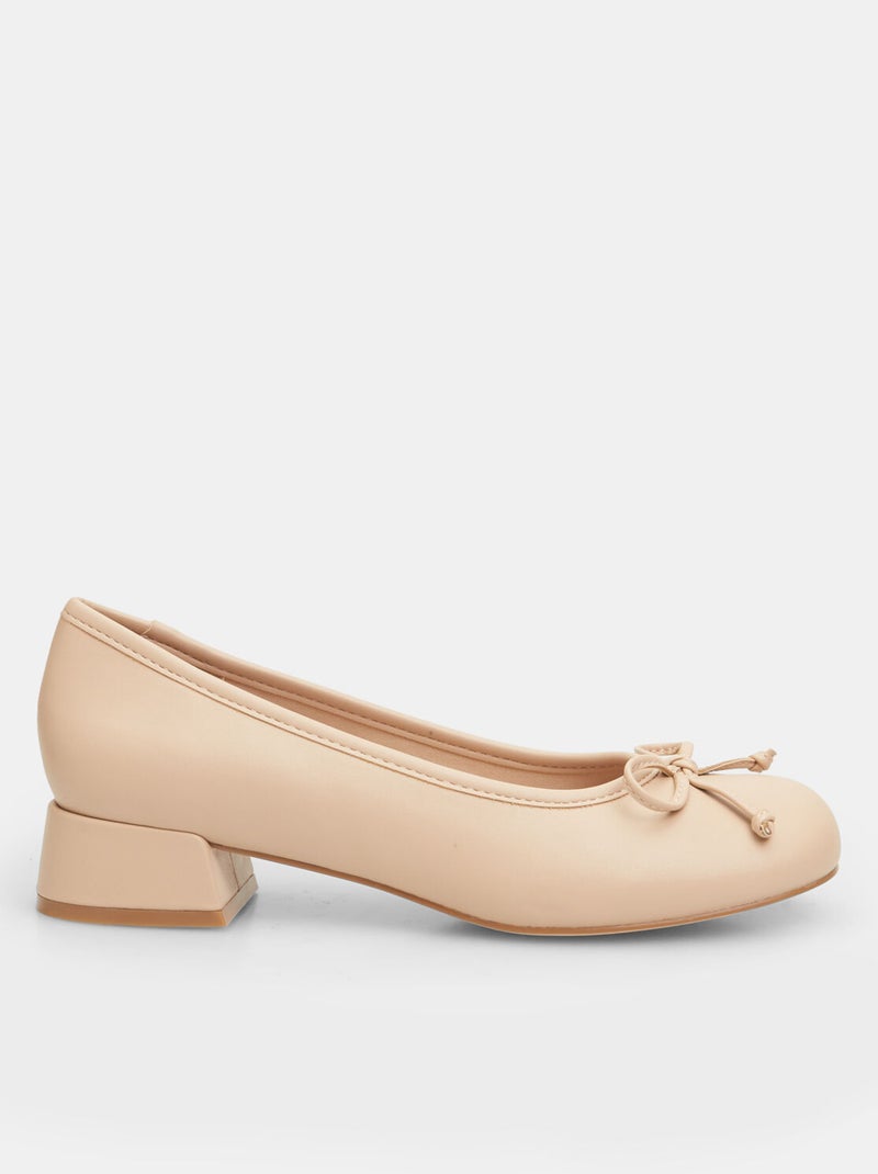 Ballerines à talons bas BATA Beige - Kiabi