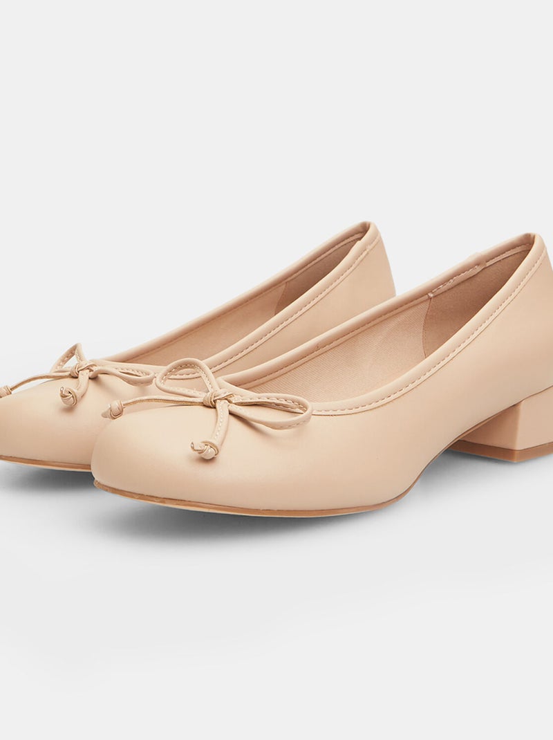 Ballerines à talons bas BATA Beige - Kiabi