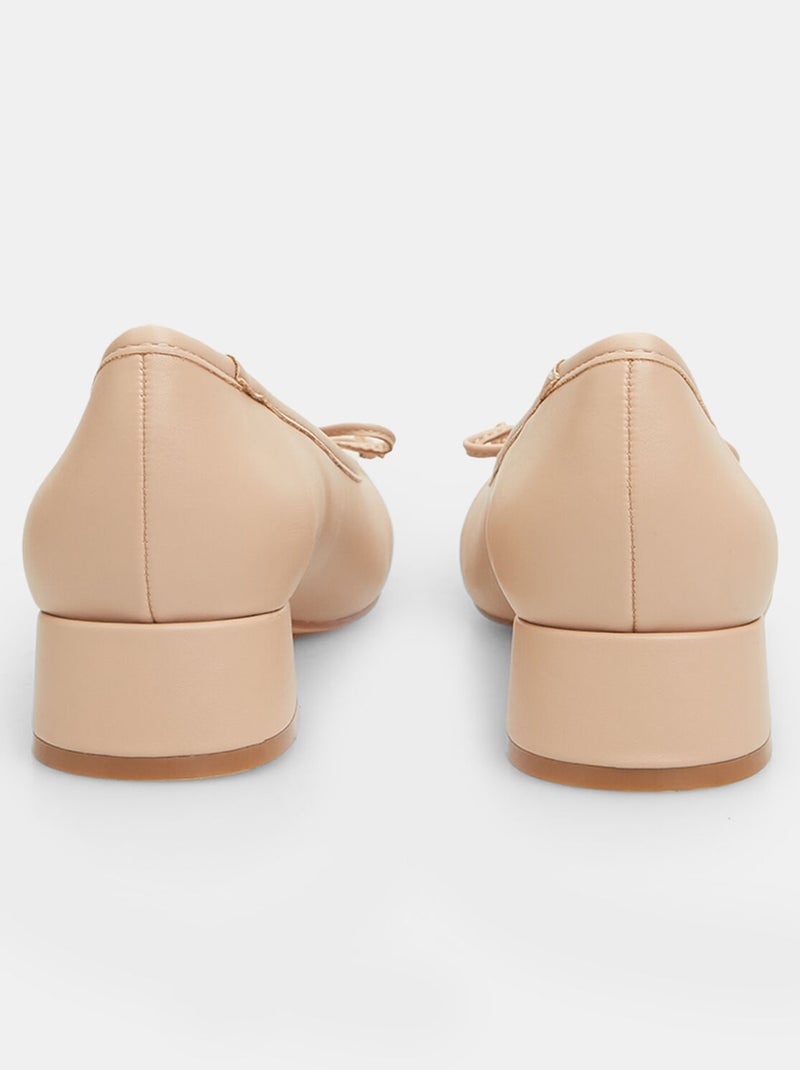Ballerines à talons bas BATA Beige - Kiabi