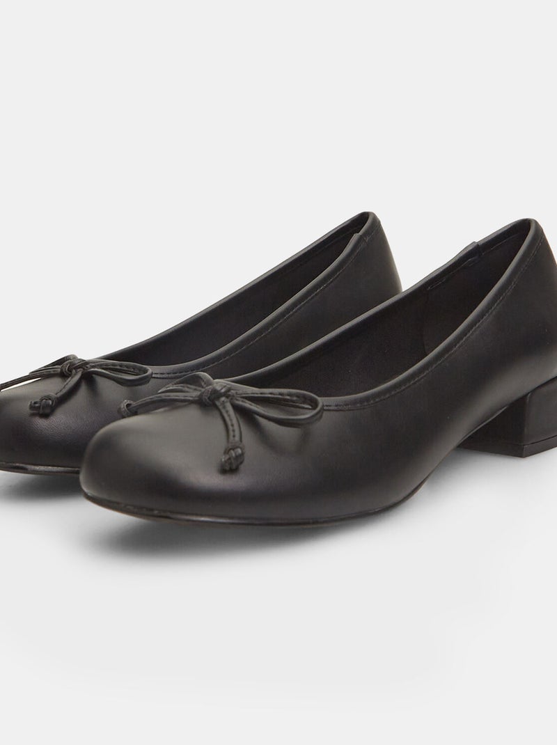 Ballerines à talons bas BATA Noir - Kiabi