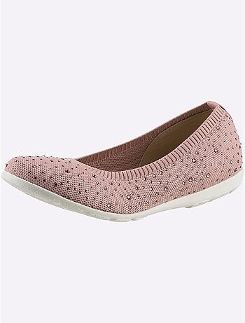 Ballerines avec empiècements brillants et doublure textile cuir - Taille standard - Witt