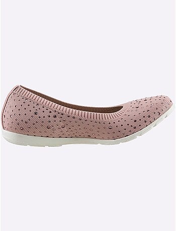Ballerines avec empiècements brillants et doublure textile cuir - Taille standard - Witt