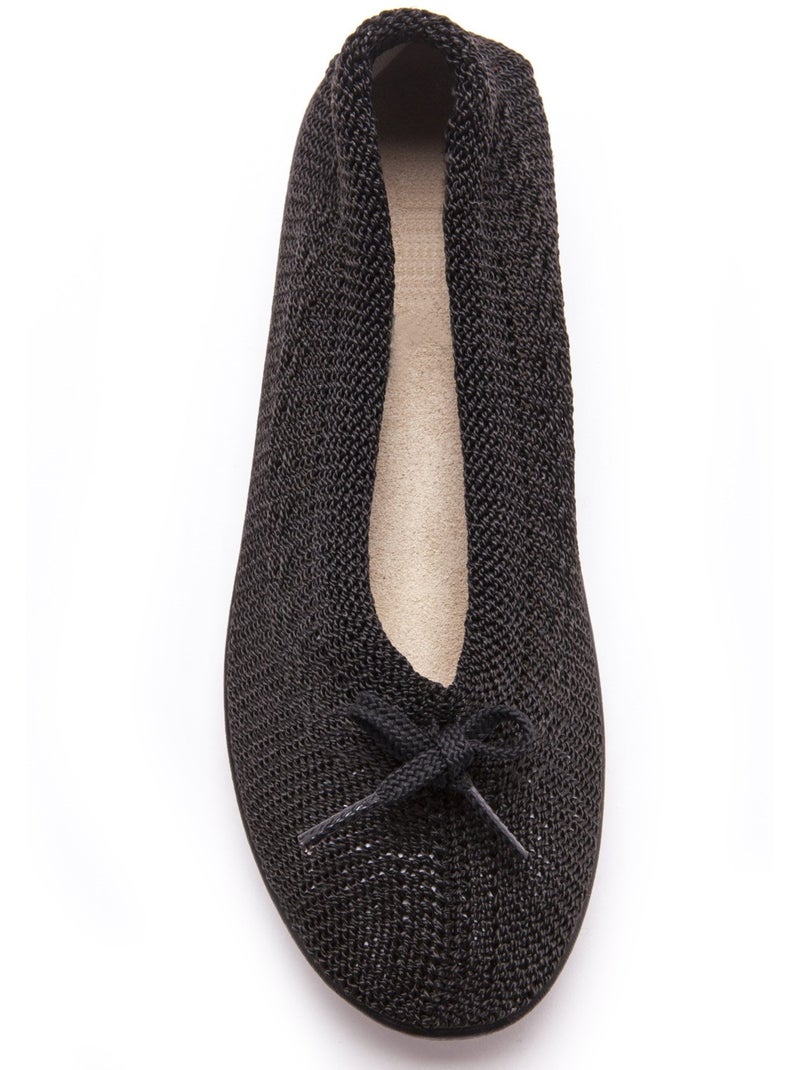 Ballerines au dessus tricoté - PEDICONFORT Noir Noir - Kiabi