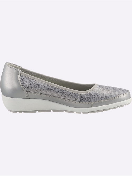Ballerines avec amortissement en cuir velours et cuir lisse - Taille standard - Witt - Kiabi