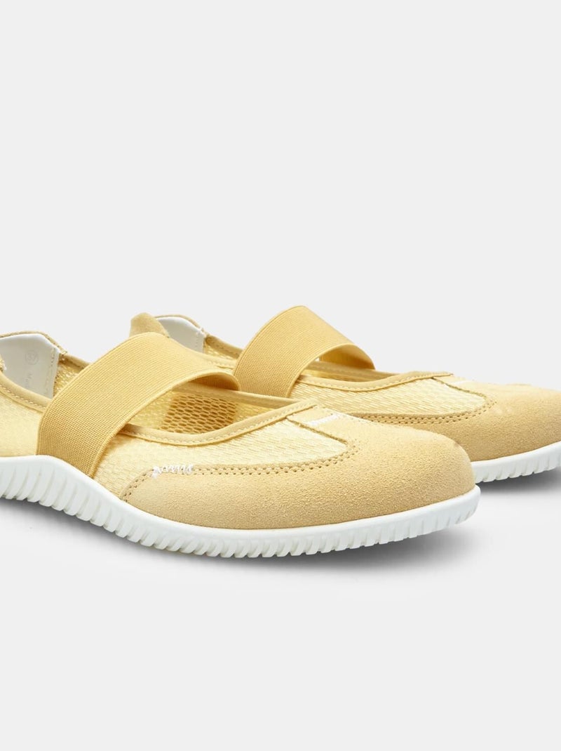 Ballerines  avec bandeau BATA Jaune - Kiabi