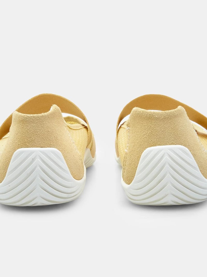 Ballerines  avec bandeau BATA Jaune - Kiabi