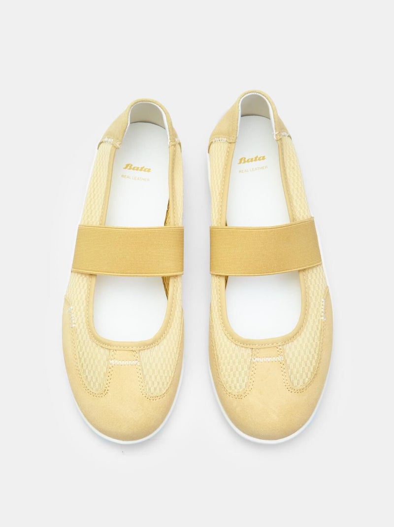 Ballerines  avec bandeau BATA Jaune - Kiabi