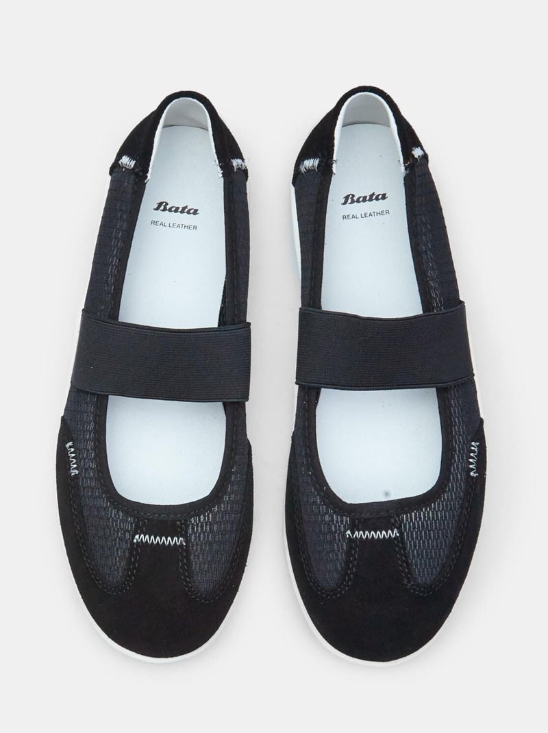 Ballerines  avec bandeau BATA Noir - Kiabi