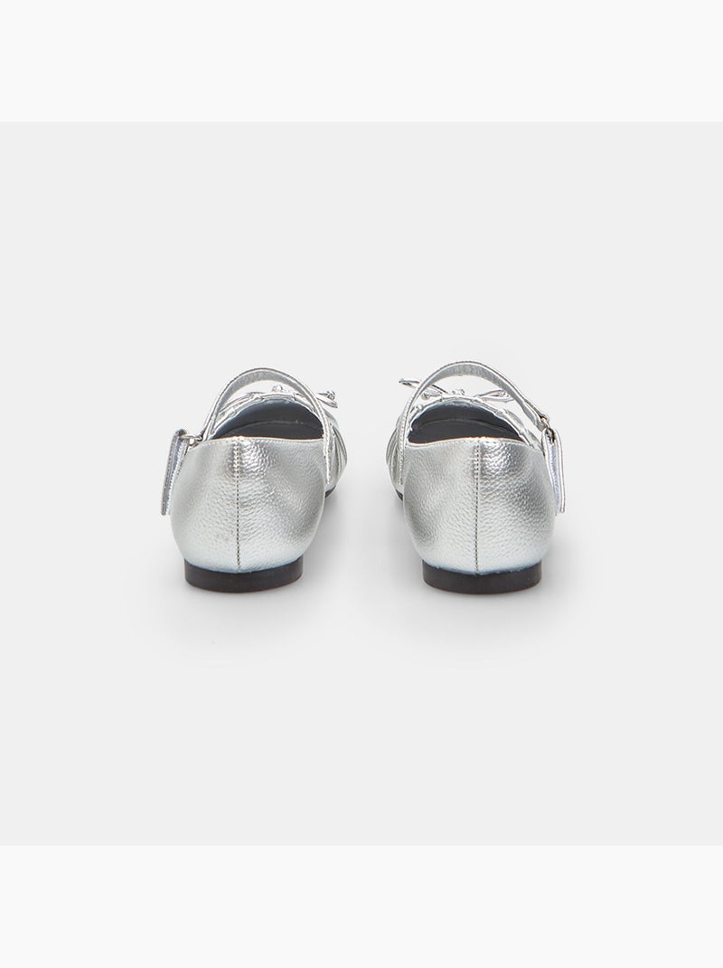 Ballerines avec bride Bata Argent - Kiabi