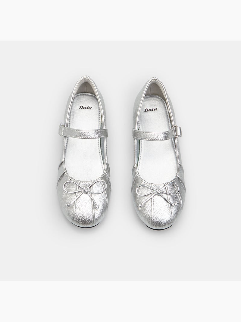 Ballerines avec bride Bata Argent - Kiabi