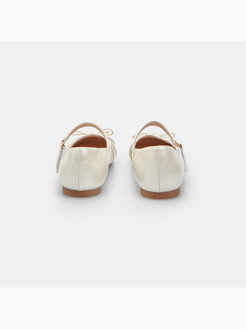 Ballerines avec bride Bata Blanc - Kiabi