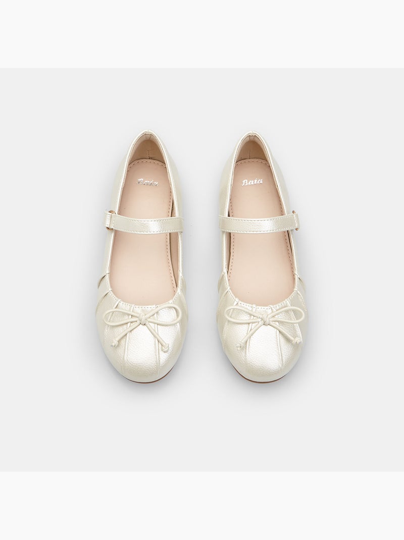 Ballerines avec bride Bata Blanc - Kiabi