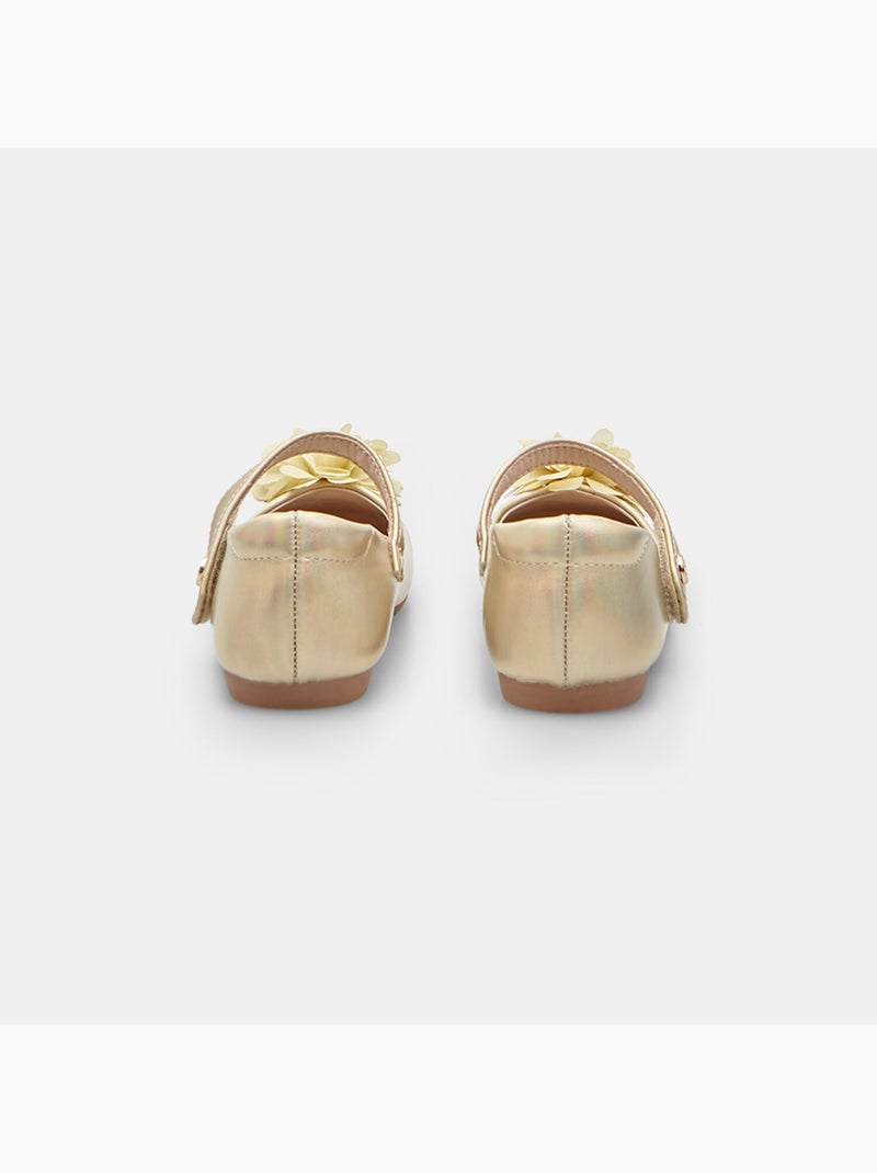 Ballerines avec bride et nœud Bata Doré/or - Kiabi