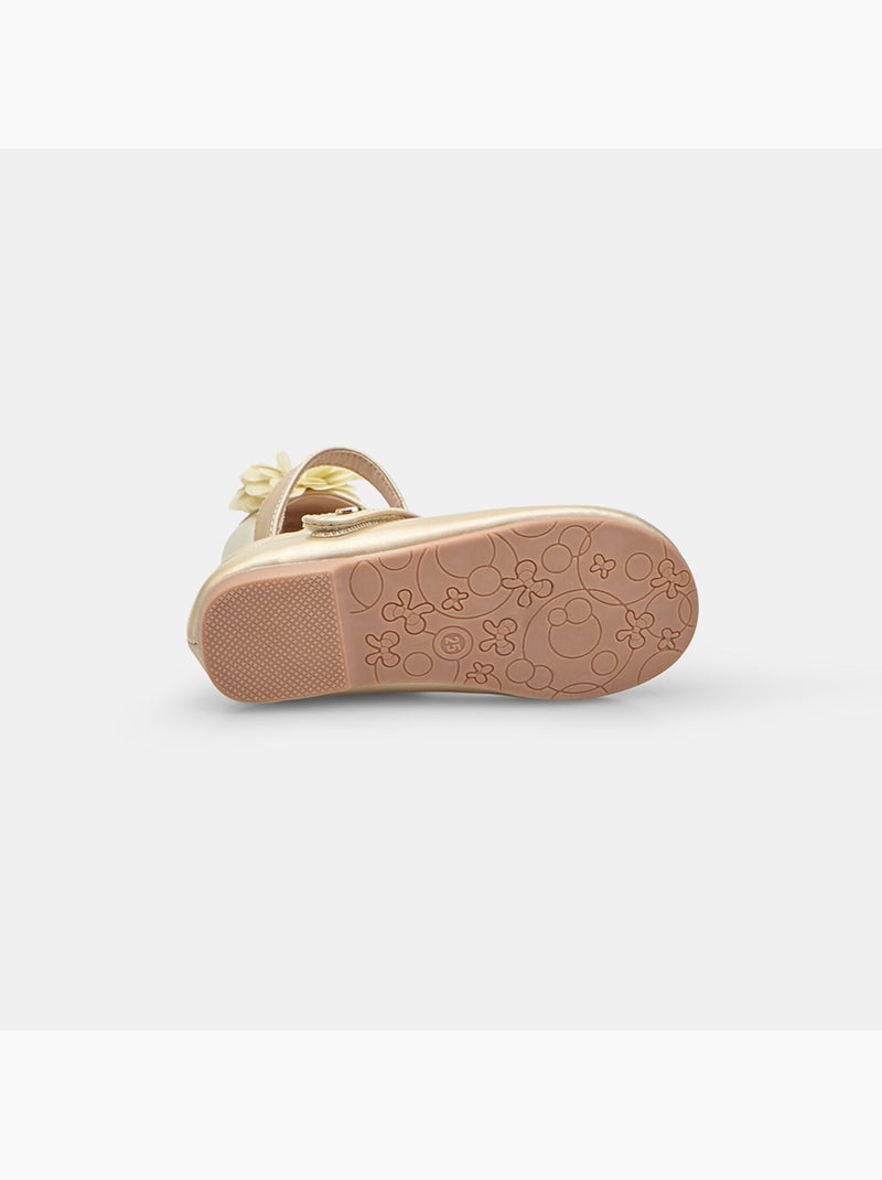 Ballerines avec bride et nœud Bata Doré/or - Kiabi