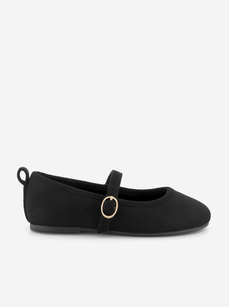 Ballerines avec brides Noir - Kiabi
