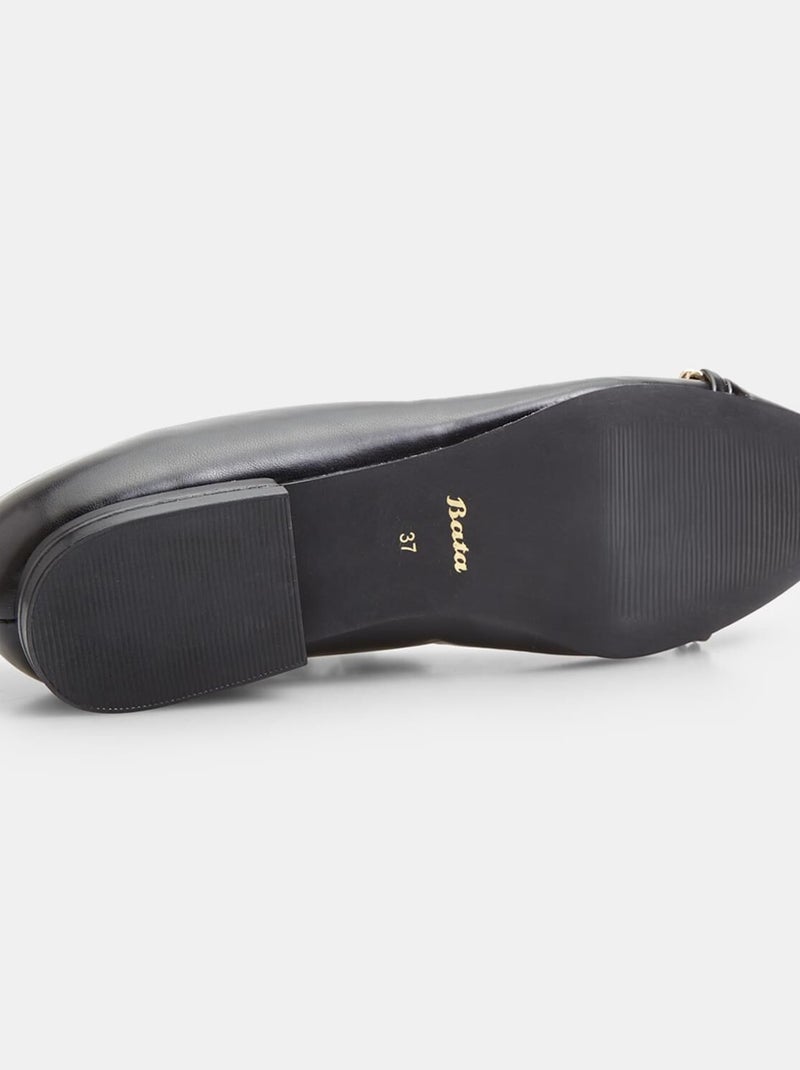 Ballerines avec chaîne BATA Noir - Kiabi